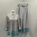 J. Crew Other | J. Crew Womens Silk Tunic Top(S) & Pants(2) Windowpane Print Preppy Boho Resort | Color: Blue/Brown | Size: Os