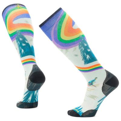 Smartwool - Ski Zero Cushion Rainbow Trails Print OTC Socks - Skisocken Unisex M | EU 38-41 bunt