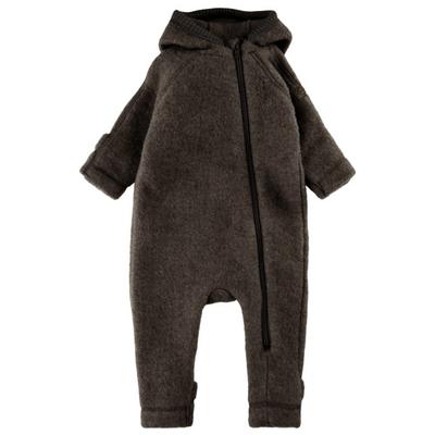 Mikk-Line - Wool Baby Suit with Ears - Overall Gr 62 schwarz