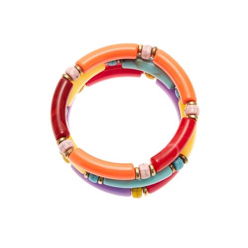 Schmuckset LASCANA Schmuck-Sets bunt elastische Armbänder in bunter Farbvariation