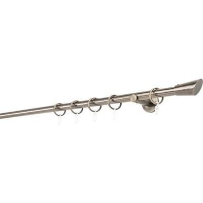 Gardinenstange MYDECO "20mm Rag Wandträger 6,5 cm", braun (bronzefarben), L:350cm, Gardinenstangen Image