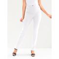 Stretch-Hose CLASSIC BASICS, Damen, Gr. 56, Normalgrößen, weiß, 72% Viskose, 25% Polyamid, 3% Elasthan, unifarben, lang, Hosen
