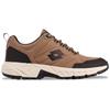 Sneaker LOTTO, Gr. 45, braun (braun, schwarz), Synthetik, Kunstfaser, mehrfarbig, sportlich, Schuhe, - mit Laceloops & Metalhooks