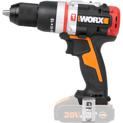 Akku-Schlagbohrmaschine WORX "WX354.9", bunt (schwarz, orange), B:18,7mm H:6,5mm L:20,4mm, Bohrmaschinen, bürstenloser M