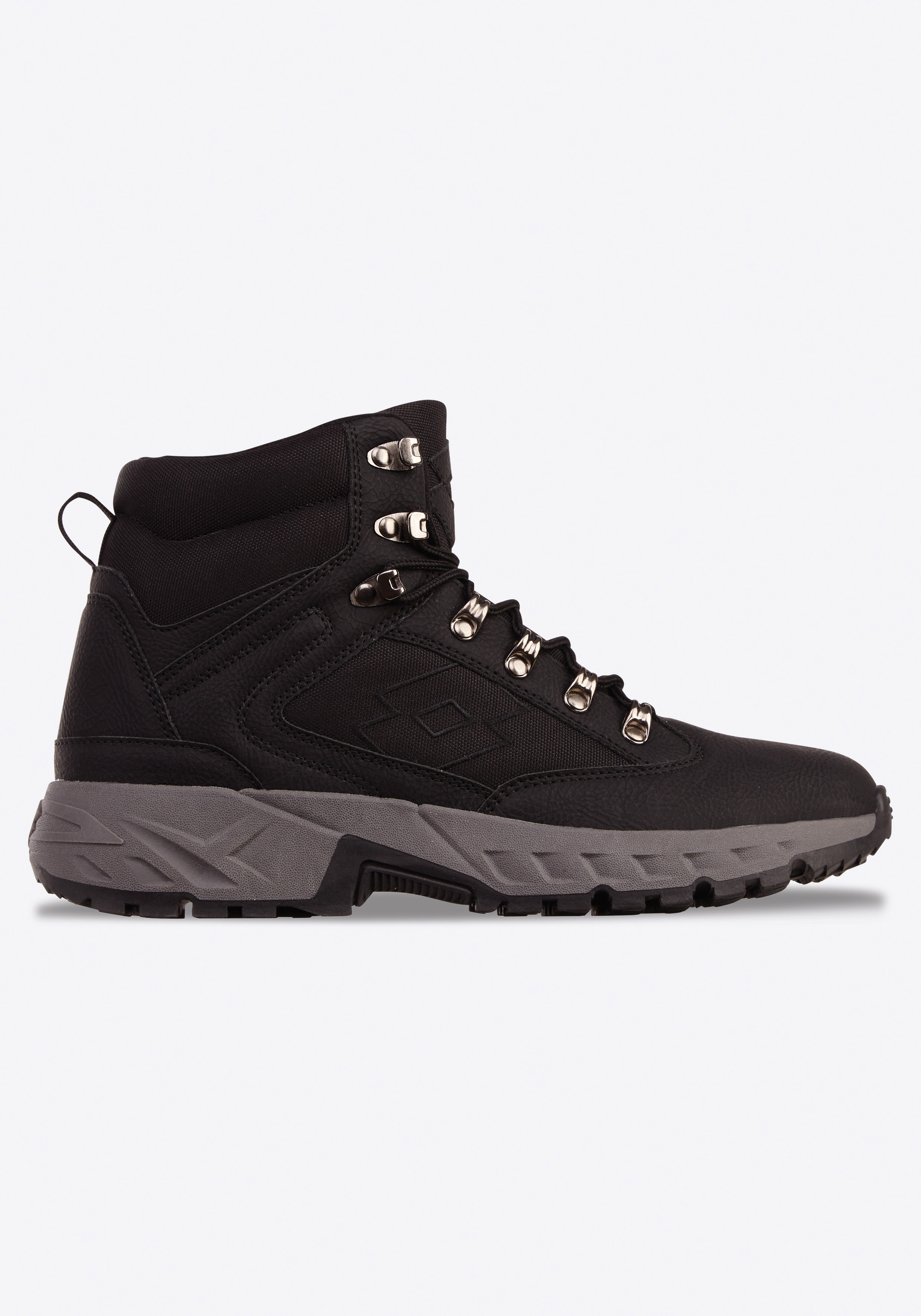 Schnürboots LOTTO, Damen, Gr. 43, schwarz, Synthetik, Textil, Sportlich, Schuhe, Winterstiefel, Schnürstiefel, Winterschuhe