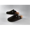 Clog ANISTON SHOES, Damen, Gr. 42, schwarz, Veloursleder, unifarben, klassisch, Schuhe Clog Schlappen, Hausschuh, Sommerschuh, mit ergonomischem Fußbett - NEUE KOLLEKTION