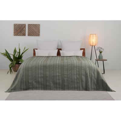 Tagesdecke HOME AFFAIRE "Toscana", grün, B:240cm L:250cm, Mischgewebe, Tagesdecken, Tagesdecke in verschiedenen Größen, für Kinder und Erwachsene Image
