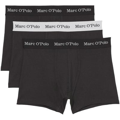 Trunk MARC O'POLO "Essentials", Herren, Gr. XL, schwarz (schwarz, blau), Jersey, Obermaterial: 95% Baumwolle, 5% Elasthan, unifarben, körpernah, Unterhosen, mit komfortablen Webbund Image