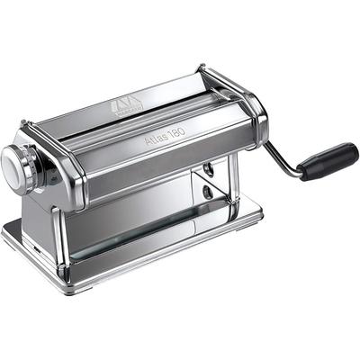 Marcato Atlas 180mm Roller Pasta Maker, Stainless Steel, Silver