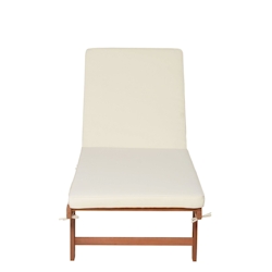 Sonnenliege SAN DIEGO, beige, inkl. Auflage