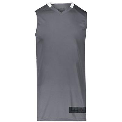Augusta Sportswear 1731 Athletic Youth Step-Back Basketball Jersey T-Shirt in Graphite Grey size Small | Polyester