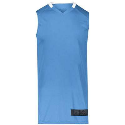 Augusta Sportswear 1731 Athletic Youth Step-Back Basketball Jersey T-Shirt in Columbia Blue/White size Small | Polyester