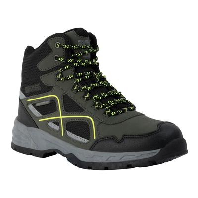 Regatta - Herren Wanderstiefel "Vendeavour" (Dunkel-Khaki/Leuchtend Limone) Image