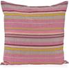 Dekokissen H.O.C.K. "Mary", pink (mais, pink, violett, gestreift), B:60cm H:10cm L:60cm, Polyester, Baumwolle, Dekokissen_Sitzkissen_Kissenhüllen, Rückenkissen inkl. Füllung, 60x60cm, Dekokissen Streifen, pink