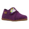 Hausschuh RICHTER "Filzi WMS: Mittel", Kinder, Gr. 26, lila (lila, einhorn), Filz, kontrastfarbene Details, klassisch, Schuhe, Klettschuh, Winterschuh mit Weiten-Meßsystem
