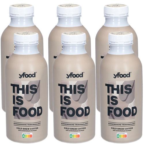 yfood Drink Cold Brew Coffee 6x500 ml Trinklösung