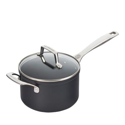 Le Creuset Ceramic 3 Qt. Saucepan - Black
