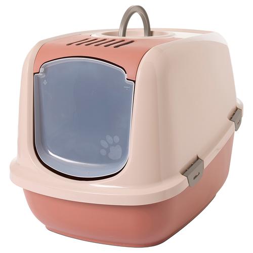 Savic Katzentoilette Nestor Jumbo champagner rosa / toskana rot