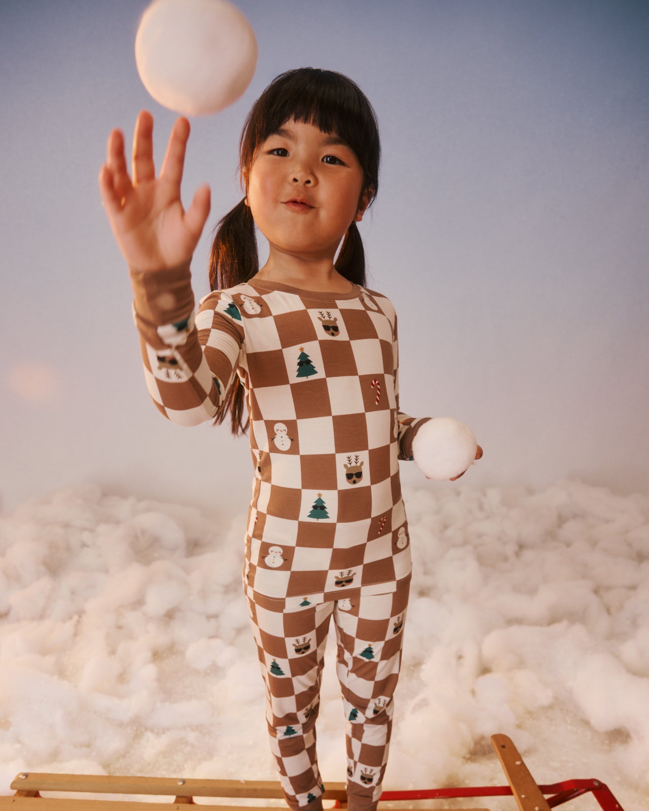 Holiday Checks Two-Piece Pajama Set - 9 - 10