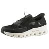 Slip-On Sneaker SKECHERS "GLIDE-STEP PRO", Herren, Gr. 41, schwarz (schwarz, grau), Textil, sportlich, Schuhe, Laufschuh, Trainingsschuh mit flexibler Traktionslaufsohle