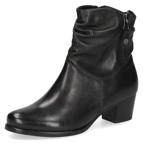 Stiefelette CAPRICE Gr. 40, schwarz Damen Schuhe Blockabsatz, Businesschuh mit Zierreißverschluss außen