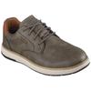 Schnürschuh SKECHERS "GARLAN", Herren, Gr. 47,5, grün (olivgrün), Lederimitat, casual, Schuhe, Trekking Schuh, Sneaker, Freizeitschuh mit Kontrastnähten