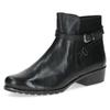 Stiefelette CAPRICE, Damen, Gr. 42, schwarz, Nappaleder, klassisch, Schuhe, Blockabsatz, Boots mit Zierschnalle und Zierriemchen