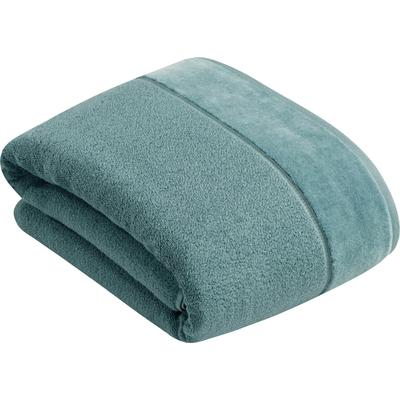 Badetuch VOSSEN "Pure", blau (cosmos), B:100cm L:150cm, Frottier, Obermaterial: 100% Baumwolle, Handtücher (Packung), Ba