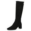 Stiefel CAPRICE, Damen, Gr. 39, Normalschaft, schwarz, Textil, elegant, Schuhe, Blockabsatz, Abendschuh, Langschaft-Stiefel mit Innenreißverschluss