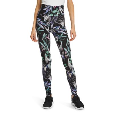 Leggings BETTY BARCLAY "Betty Barclay Leggings mit hohem Bund", Damen, Gr. S, US-Größen, schwarz (schwarz, pink), Obermaterial: 92% Viskose, 8% Elasthan., sportlich, figurbetont lang, Hosen, Design Image