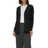 Strickjacke S.OLIVER, Damen, Gr. 42, schwarz, Feinstrick, Obermaterial: 50% Baumwolle, 50% Viskose, unifarben, casual, gerade Po-bedeckend, Rundhals, Langarm Bündchen, Strickjacken, Feinstrick ohne Verschluss