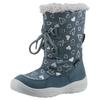 Winterstiefel SUPERFIT "CRYSTAL WMS: mittel", Kinder, Gr. 30, blau (jeansblau, silberfarben herzchen), Textil, Glitzer, casual, Schuhe, Snowboots, Schnürstiefel, Winterschuh mit Glitzer