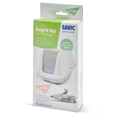 3x 6 Stück Savic Bag it Up Litter Tray Bags Giant Katze