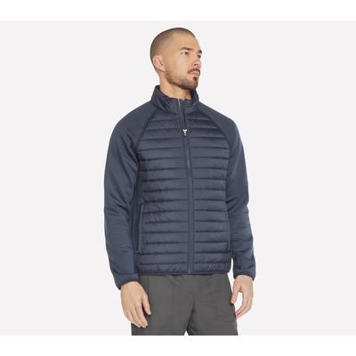 Skechers Men's Hybrid Jacket 2.0 | Size Medium | Charcoal/Navy | Polyester