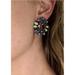 J. Crew Jewelry | J.Crew Jcrew Cluster Multi-Colored Stones Gold Tone Earrings Blue Green Red | Color: Gold | Size: Os