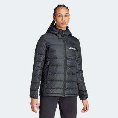 Outdoorjacke ADIDAS TERREX "W MT DOWN H J", Damen, Gr. L, schwarz, Obermaterial: 100% Polyester. Wattierung: 80% Daunen, 20% Federn, sportlich, Jacken Image