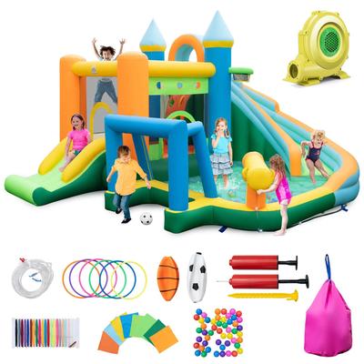 Inflatable Water Slide Kids Pool Park Climbing Wall