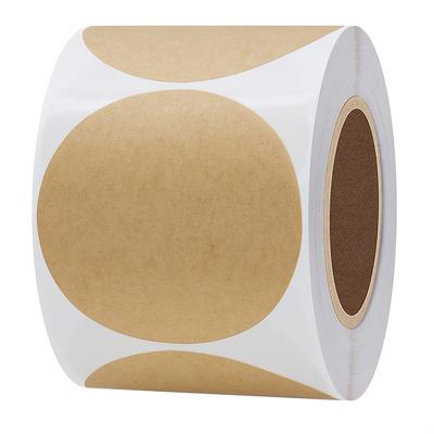 TEMU Roll Of 300pcs Of 51mm Round Paper Adhesive Labels With A 40mm , Made Of Paper, 2-inch Round Labels, Universal Type. Image