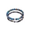 KUZZOI Achat Edelstein Perlen Bead 925 Silber 19 Herren