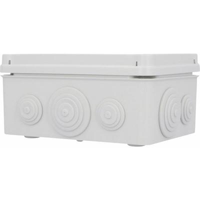 Aufputz- Abzweigdose IP65, mit Schraubdeckel, 162 x 116 x 76 mm, grau Schalterdosen & Abzweigdosen Image