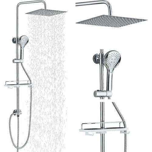 Suguword - Regendusche ohne armatur Duscharmatur Chrom Regendusche Duschset Duschsystem mit