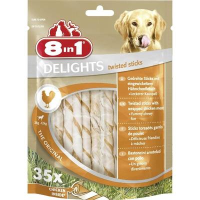 8in1 - Delights Hundesnack Twisted Sticks Leckerli Kausnack Hundefutter