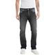 Replay Herren Jeans Waitom Regular-Fit Original, Schwarz (Black Delavè 099), 32W / 32L