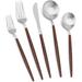 Everly Quinn 30-Piece Stainless Steel ware Set gray/brownStainless Steel in Silver | 20 | Wayfair 5AF92C0CC64B43AE944E2DBCED9E5A79