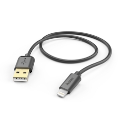 Hama 00201580 Lightning-Kabel 1,5 m Schwarz Image