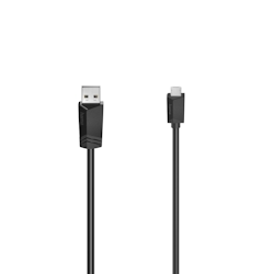 Hama 00200607 USB Kabel 0,75 m USB 2.0 Micro-USB A USB A Schwarz Image
