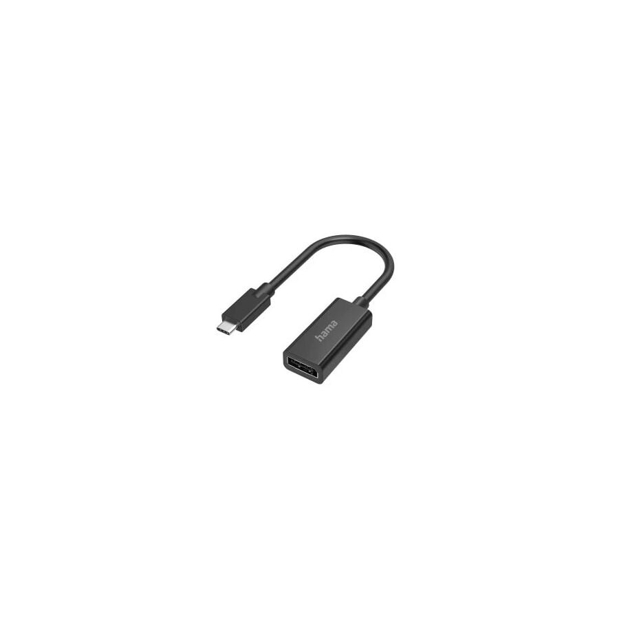 Hama 00200314 Videokabel-Adapter USB Typ-C DisplayPort Schwarz Image