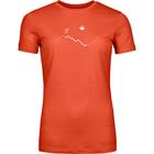 Ortovox Damen 150 Cool Peak Focus T-Shirt (Größe XS, rot)