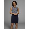 Sommerkleid KANGAROOS, Damen, Gr. 32 (XS), N-Gr, blau (marine, weiß), Rippware, Obermaterial: 100% Baumwolle, unifarben, gestreift, casual, sehr figurbetont mini, Rundhals, Kleider, aus Rippware, Mini-Länge