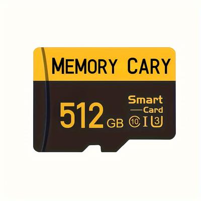 TEMU Memory High-speed Card, 128gb/256gb/512gb, Class 10 Uhs-i, A1 Performance, For Smartphones/tablets/cameras/pcs/car Audio/game Consoles - Safe File Storage